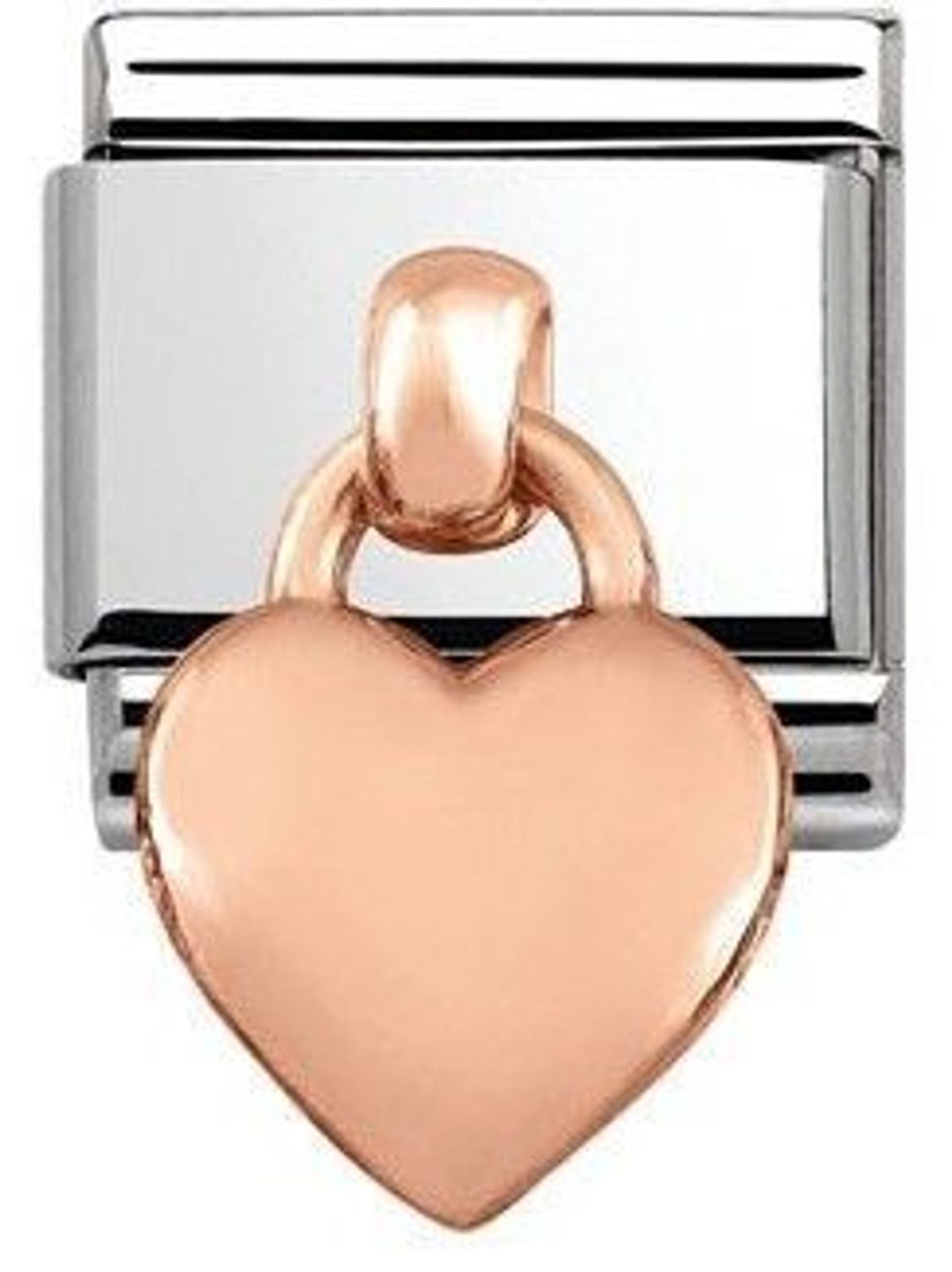 Nomination Link 9K zawieszka różowe złoto 'Wiszące serce' 431800 01 biżuteria nomination nomination zawieszki nomination baza.jpg